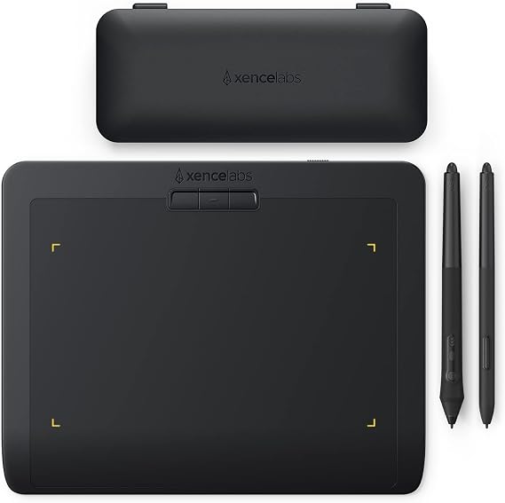 XENCELABS Drawing Tablet Small, Portable Wireless Graphic Tablets, Ultrathin Pen Tablet with 2 Battery-Free Stylus, 8192 Levels Pressure, 16:9 Aspect Ratio Digital Art Pad for Win/Mac/Linux