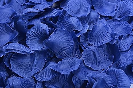 Magik 1000~5000 Pcs Silk Flower Rose Petals Wedding Party Pasty Table Decorations, Various Choices (1000, Blue)