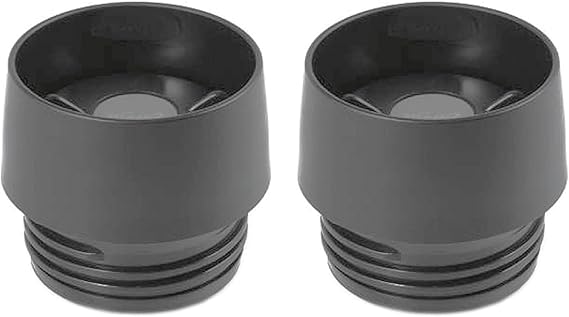EMSA 513857 Travel Mug Ersatzdeckel fur Thermobecher 0,36 Liter & 0,5 Liter, Schwarz (2 Stuck)