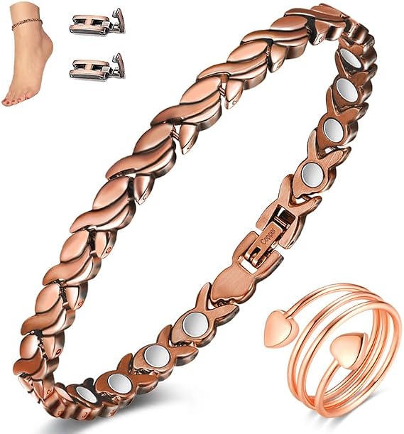 Copper Anklet for Women 3500 Gauss Magnetic Ankle Real Pure Copper