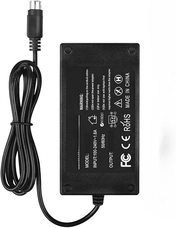 4-Pin DIN AC/DC Adapter for Acbel AD7043 AD 7043 API5AD17 Vectron POS SteelTouch PC Steel Touch Systems 4 Prong Power Supply Cord Cable Battery Charger (w 4Prong End)