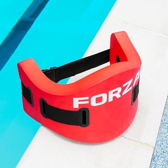 FORZA Aqua Jogging Belt | Adjustable Buoyancy Support for Water Workouts | Ideal for Aqua Aerobics, Rehabilitation & Fitness | Available in Red, Yellow & Blue