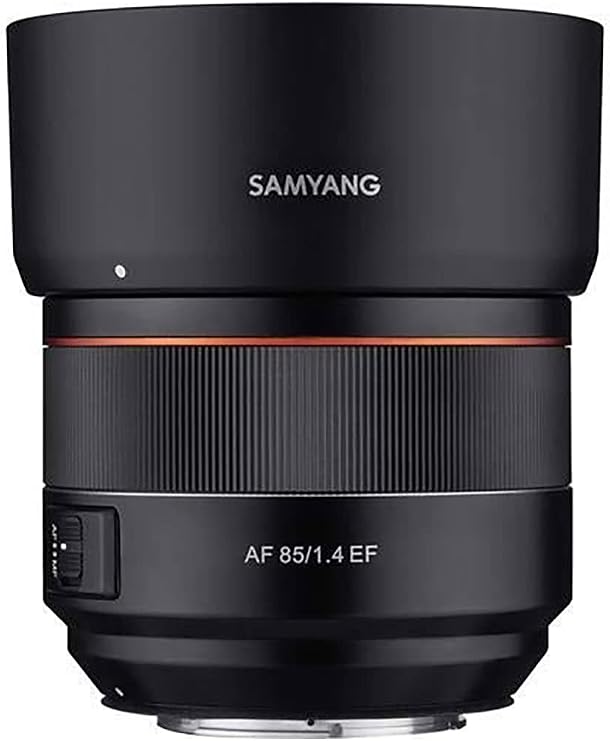 Samyang SYIO85AF 85mm F1.4 Auto Focus Telephoto Lens, Canon EF/EF-S