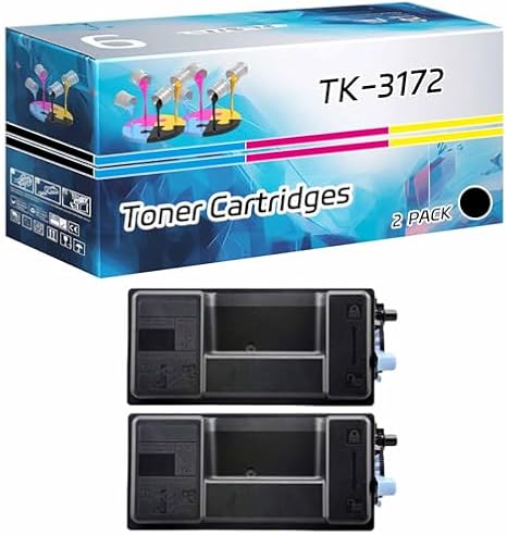 TK-3172 Toner Cartridges Compatible for Kyocera ECOSYS P3050dn P3150dn Printers, High Yield 16500 Pages, Contains Chip, High-Definition Printing (2 Pack Black)