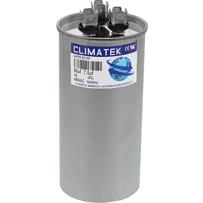 ClimaTek Round Capacitor - fits Totaline # P291-8073R | 807.5 uf MFD 370440 Volt VAC