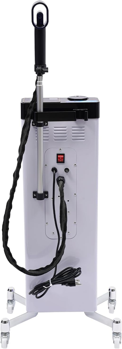 Nano Hair Steamer, 110V 1300W Professional Micro-Mist Nano Hair Steamer with Intelligent Control, 3-in-1 Multifunctional Hair Care Equipment 5-Gear Adjustable Nanoscale Sprayer for Hair Salon White