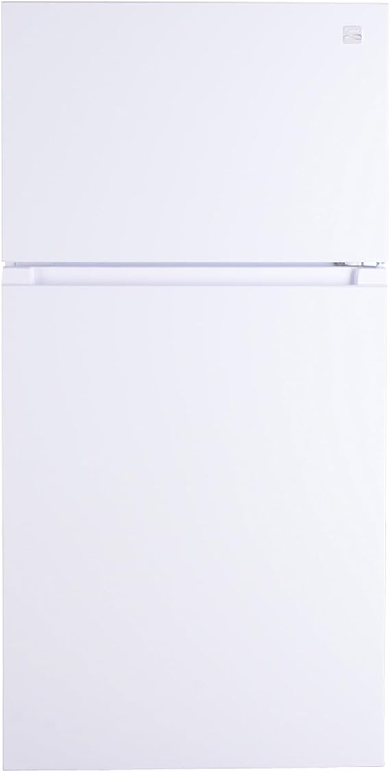 Kenmore 33" Top Mount Refrigerator with Freezer - Adjustable Shelving, Humidity-Controlled Crispers, Ice Maker, LED Lighting, ENERGY STAR Certified, 20.4 cu. ft. Capacity - White