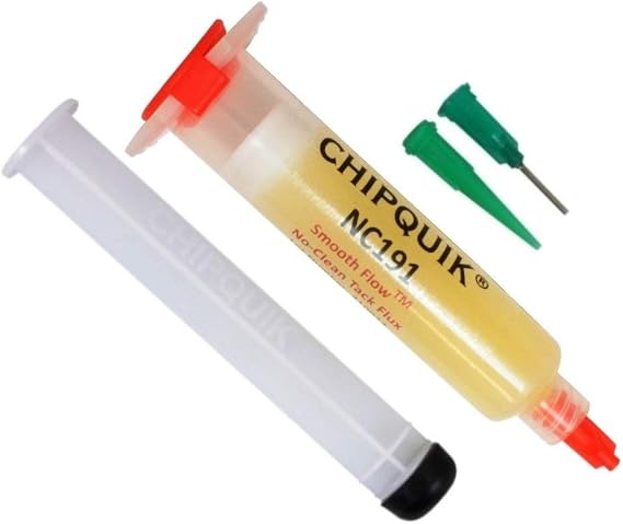 CHIP QUIK NC191 Smooth Flow Tack Flux No-Clean (10cc Syringe)