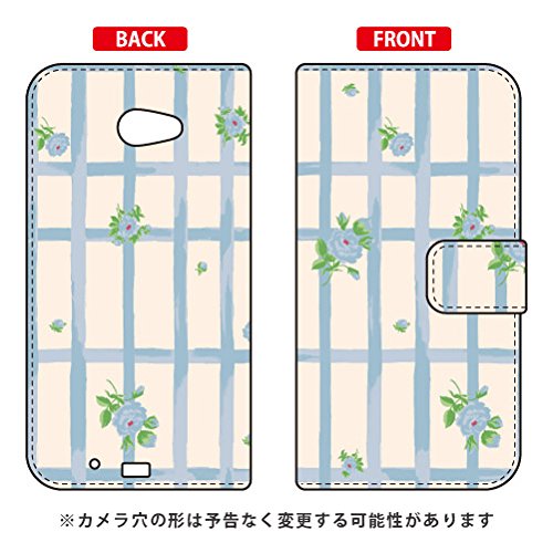 SECOND SKIN Folio Smartphone Case SINDEE Flower Grid Beige  for ARROWS M01Ion MobileRakuten Mobile MFJM01-IJTC-401-LIZ5