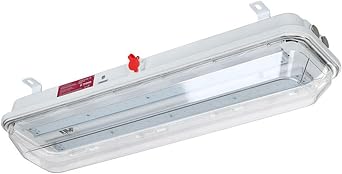 2FT LED Explosion Vapor Proof Light, 40W 5400LM Class I Division II Hazardous Location Industrial Lighting, 5000K Daylight, 0-10V Dim High Bay Flood Lights Fixtures IP66 Waterproof, UL844 Certified