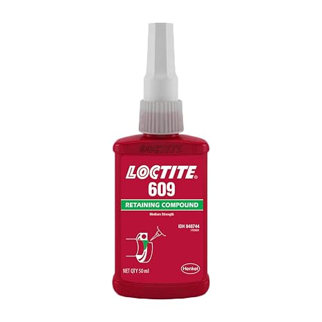 Genuine Henke Loctite 609 X 50ml Retaining Compound, General Purpose, Green Color