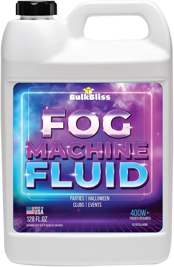 Bulk Bliss Fog Juice Water Based Fog Fluid - 1 Gallon High Density Liquid
