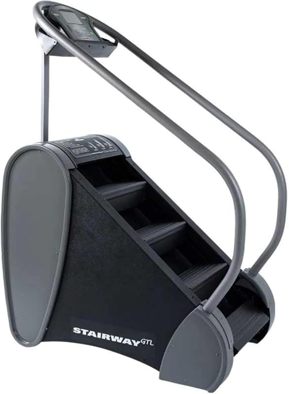 The Stairway GTL by Jacobs Ladder | A Stair Climber Built for The Gym. Sized for The Home. Black.