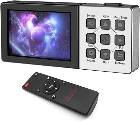 273 HD Video Recorder Box 1080P 60fps HDMI-compatible to USB Portable Game Capture Box with 3.5 LCD Screen Dropship