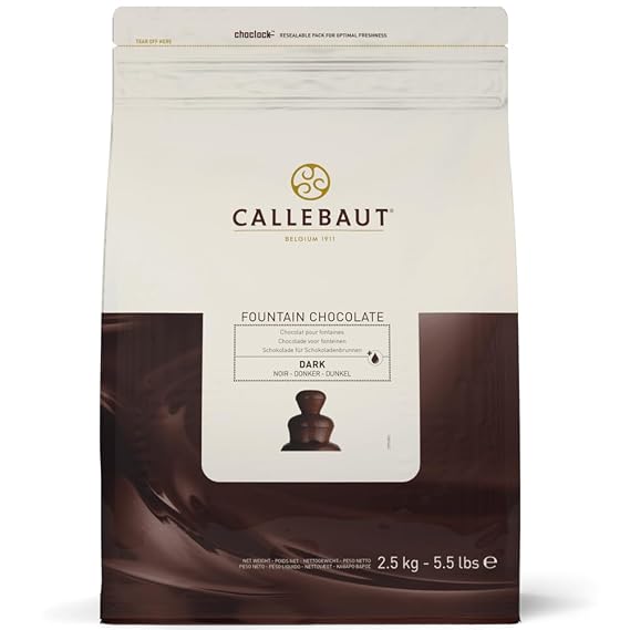 Callebaut Fountain Dark Chocolate Callets | Semi-Sweet | Kosher | 5.51 lb