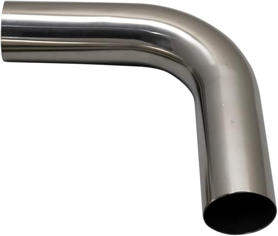 XFORCE MS300-90 Mandrel Bend 304SS Polished 3" 90 degree 1.5D 6" Leg
