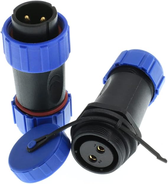 SP21 Docking 2pin Waterproof Circular Aviation in-line Cable Connector IP68 for Farm Equipment (2Pin)