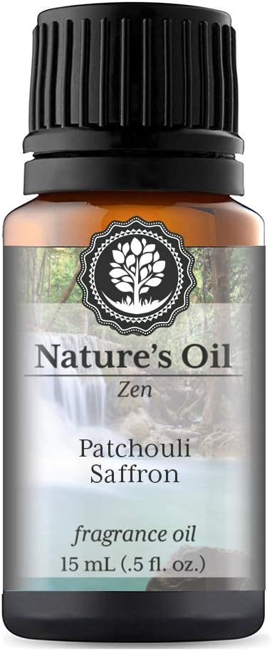 Patchouli Saffron Fragrance Oil (15ml) for Diffusers, Soap Making, Candles, Lotion, Home Scents, Linen Spray, Bath Bombs, Slime