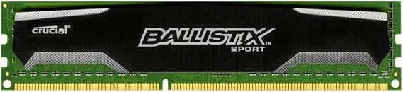 Ballistix Sport 4GB Single DDR3 1600 MT/s (PC3-12800) UDIMM 240-Pin Memory - BLS4G3D1609DS1S00