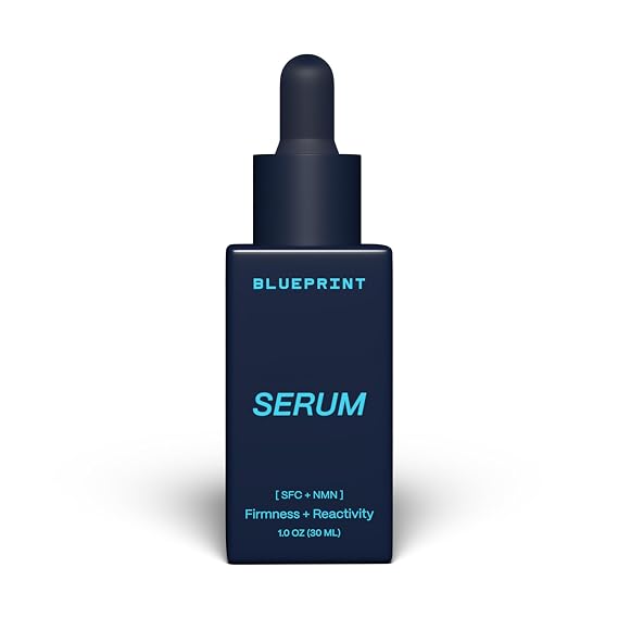 Blueprint Bryan Johnson Facial Serum with SFC & NMN Age Defying Serum for Fine Lines, Firmness & Hydration Longevity-Inspired Skin Care for Radiant, Youthful Skin Fragrance Free & Vegan Formula