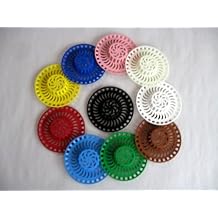 10 Pack Siroflex Sink Strainers - Assorted Colors