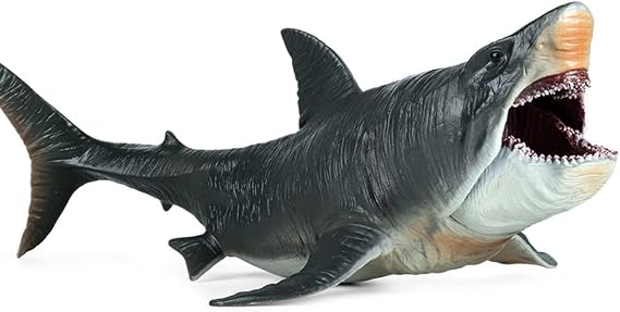 Feelmaker Megalodon Shark Toy Shark Figure Movable Jaw Big Size Latest Version Realistic Prehistoric Ocean Animal Figurine Collection Decor Gift