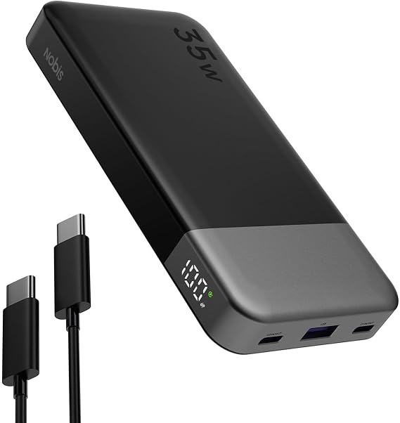NOBIS Portable Charger 35W 10000mAh Power Bank Fast Charging