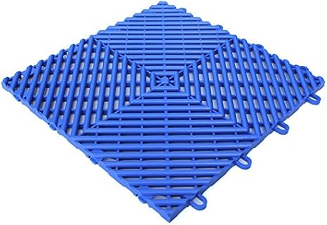 Free Flow Modular Interlocking Drainage Tiles Blue 10 Tile Set