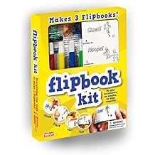 Fliptomania Make Your Own Flipbook: Basketball and Soccer - Paper Stop Motion Animation Kit for Kids 6-12 and Creative Artists