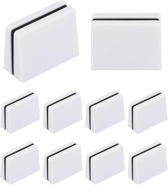 MECCANIXITY Universal Fader Knobs, White Mixer Fader Caps Slider Potentiometer Replacement Plastic for DJ Controller Mixer Console, 10 Pack