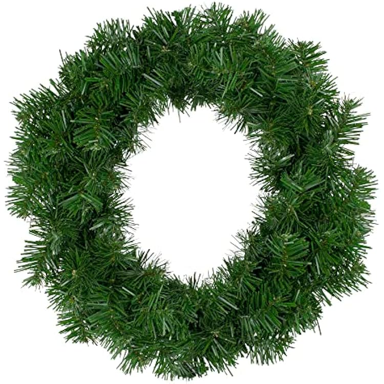 Deluxe Windsor Pine Artificial Small Christmas Wreath - 18 - Unlit
