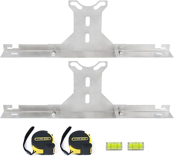 Wheel Alignment Tool for DIY Toe Adjustment, Stainless Steel Toe Alignment Plates Allow Quickly Operation, Easy Way to Check Toe in/Out, Fits Most Cars & Trucks(Patent Design)