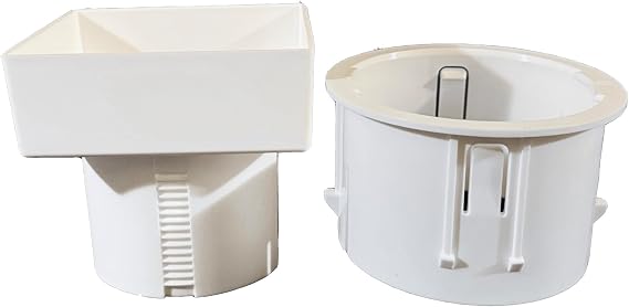 6x4x4 Downspout Adapter (White) Adjustable