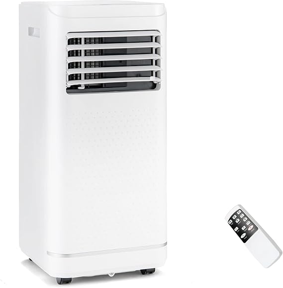 PETSITE 8000 BTU Portable Air Conditioner, Room Air Conditioners with Remote Control, 3-in-1 Stand up AC Unit With 24H Timer & Window Kits for Home Office Dorms, Cools up to 250 Sq. Ft