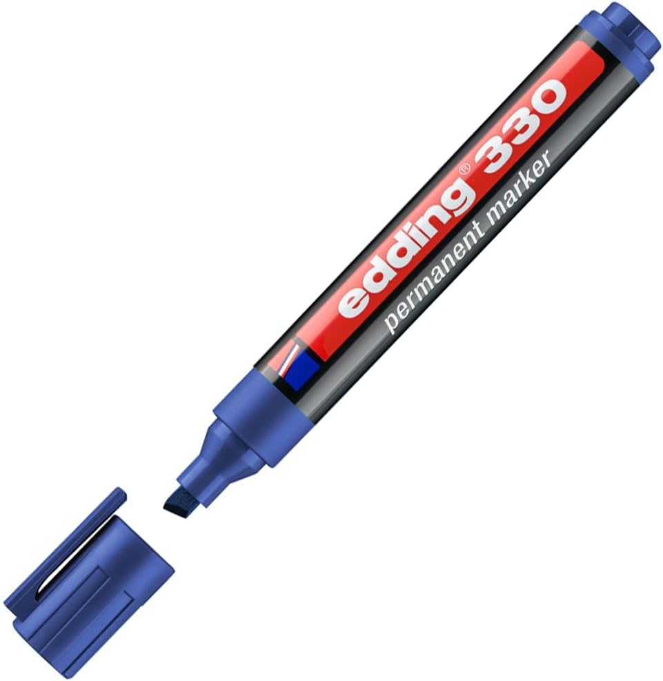 edding 330 permanent marker - blue - 1 pen - with 1-5 mm truncated type