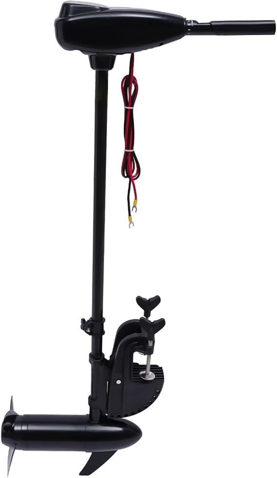 12V 80LB Thrust Electric Trolling Motor Outboard Engine Brush,Fishing Boat Engine Professional Electric Trolling Marine Motor,Portable Heavy Duty Outboard Motor Long Shaft