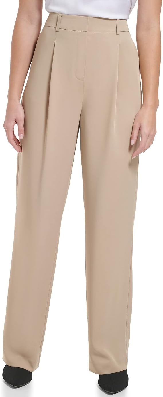 Calvin Klein Wide Leg Pants w/Pleat