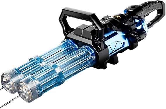 Water Gun, Electric Water Gun, Continuous Fire, Large Capacity Double Barrel Water Gun, Gatling Water Gun, Super Strong Distance, Water Play, For Children and Adults, Water Play Toy, Water Gun