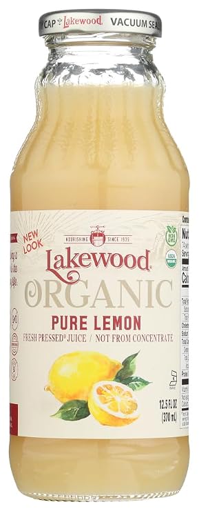 LAKEWOOD JUICE LEMON PURE ORG, 12.5 FO by Lakewood