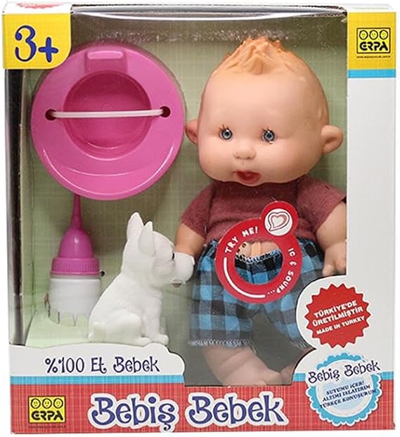 Altını Islatan Bebiş Bebek ve Minik Arkadaşı Renkli