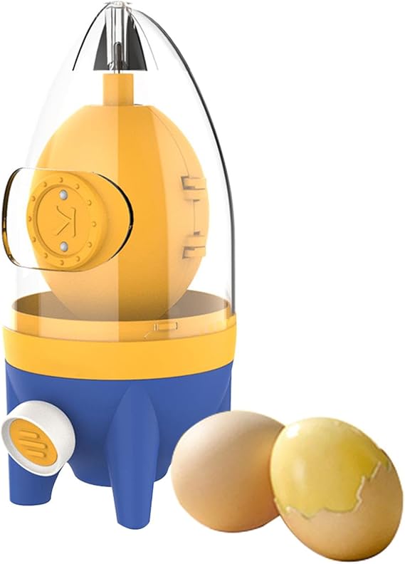 Egg Yolk Mixer Manual Puller, Golden Egg Maker, Egg-Spinner Quick Eggs Homogenizer, Egg-Shaker, Silicone Shaker Whisk with Drawstring for Kitchen Mixing Eggs Whites and Yolks