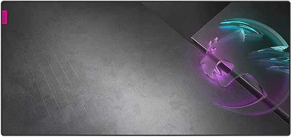 ROCCAT Sense Icon XXL PC Gaming Mousepad, Non-Slip Rubber Backed, Custom Art, Durable Resin-Treated Cloth Surface with Low-Profile Stitched Edges, XXL, Rectangle, Black