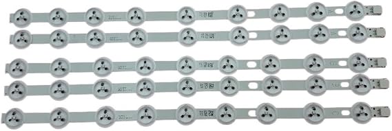 LED Backlight Strip 40" 39" NDV REV1.0 ABC Compatible with TOS HIBA 40L3433DG VE STEL VES390UNDC-01 VES400UNDS-01 VES400UNDS-02(5pcs)