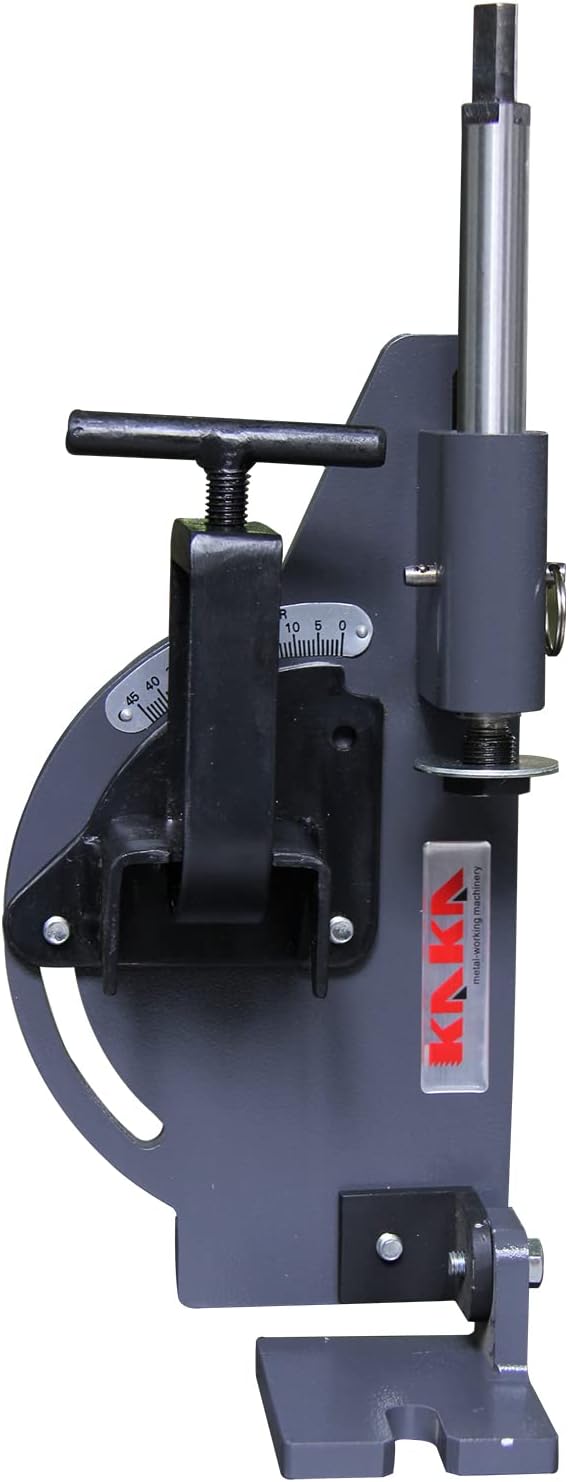KAKA INDUSTRIAL Aluminum Pipe Notcher, 0-45 Adjustable for 2 inch Pipes and Tubes, Lightweight Drill Press Mount, Model PN-1/2A