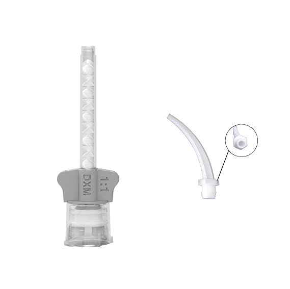 DX-Mixer Dental HP Impression Mixing Tips Light Body + Intra Oral Tips | 48 pcs Light Body Mixing Tips, 50 pcs Intra Oral Tips Light Body