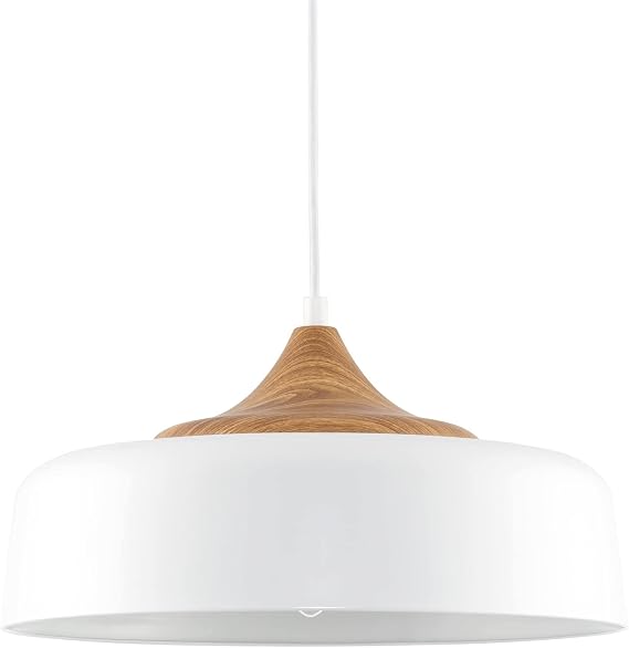 Kira Home Riley 16" Large Modern White Pendant Light for Kitchen Island