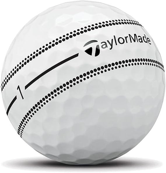 TaylorMade TP5x Stripe Golf Balls (White/Black, 3pk) 1 Sleeve 2026