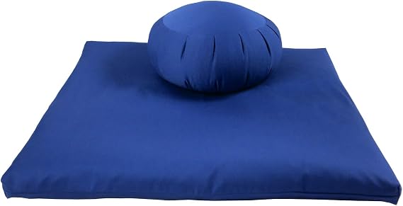 Buckwheat Zafu and Zabuton Meditation Cushion Set (2pc)