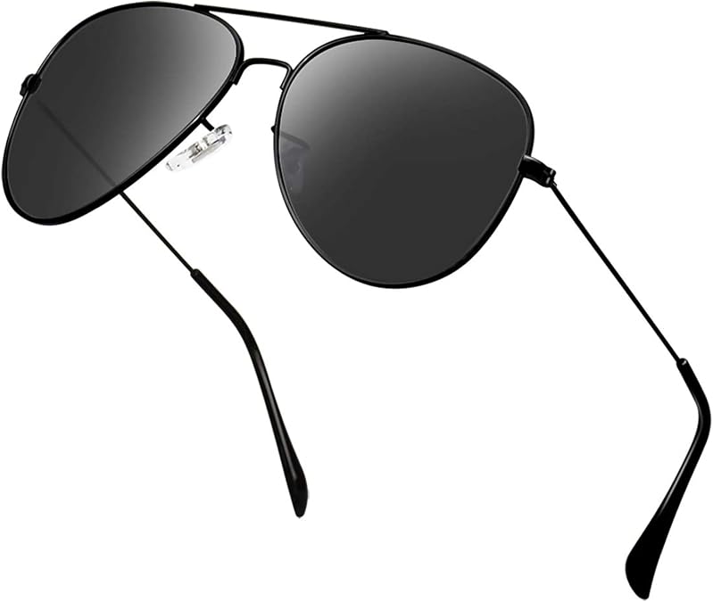 Polarized Aviator Sunglasses for Men/Women Metal Mens Sunglasses Driving Sun Glasses