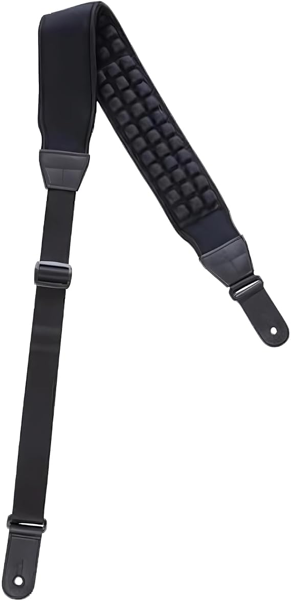 KLIQ AirCell Guitar Strap for Bass & Electric Guitar with 3" Wide Neoprene Pad and Adjustable Length